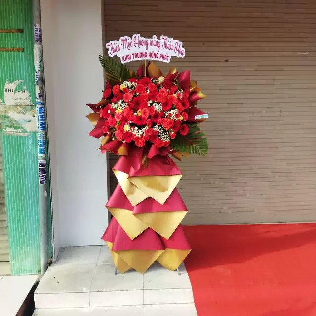 Hình ảnh hoa giao hàng thực tế