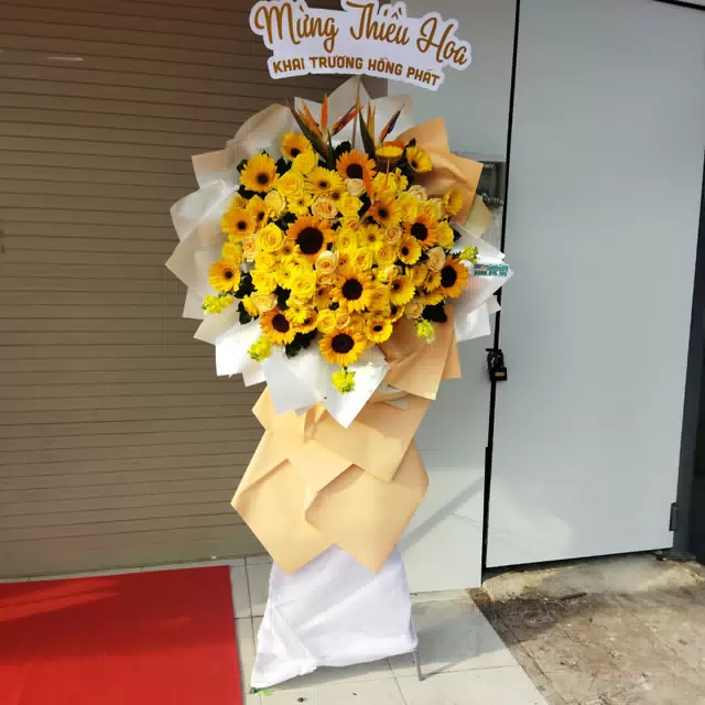 Hình ảnh hoa giao hàng thực tế