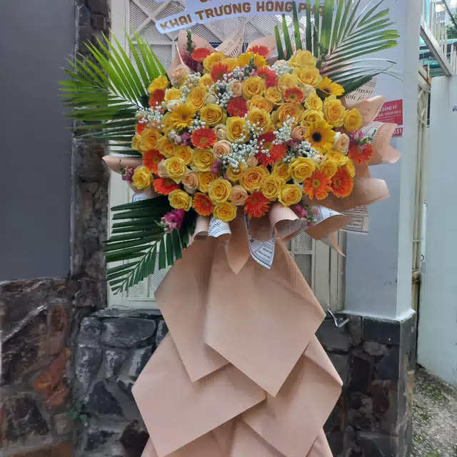 Hình ảnh hoa giao hàng thực tế