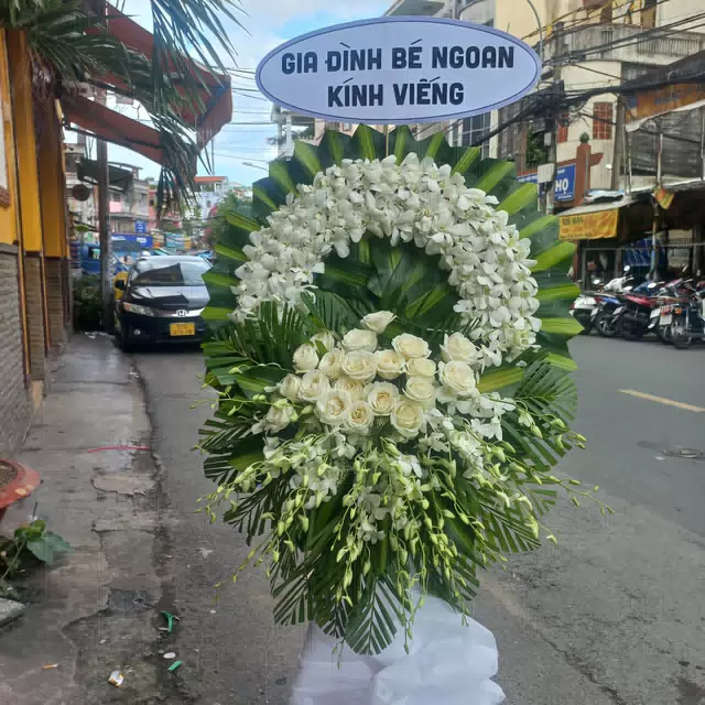 Hình ảnh hoa giao hàng thực tế