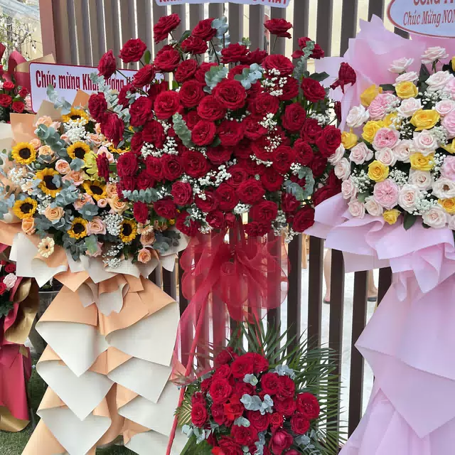 Hình ảnh hoa giao hàng thực tế