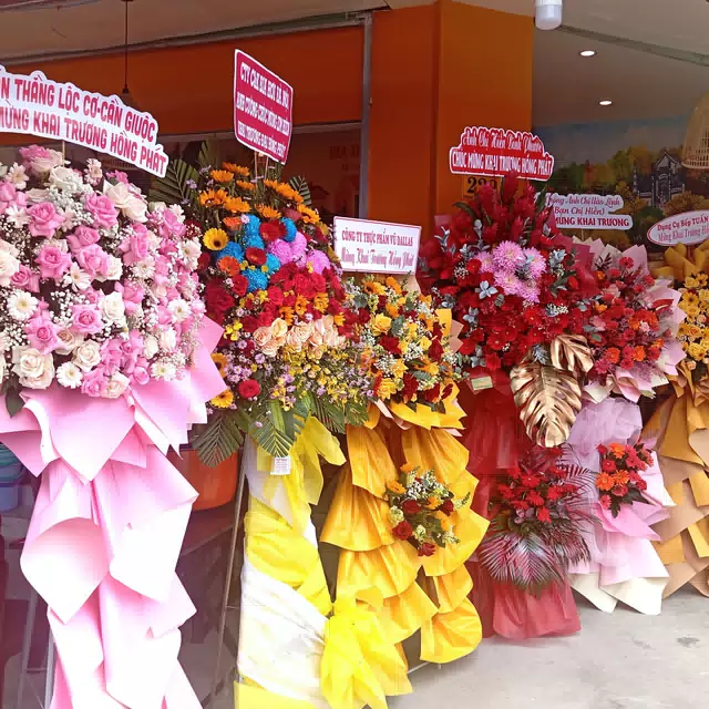 Hình ảnh hoa giao hàng thực tế