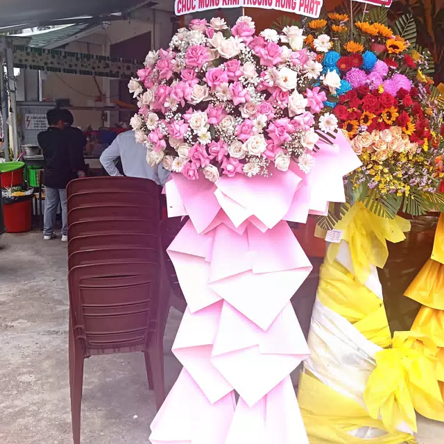 Hình ảnh hoa giao hàng thực tế