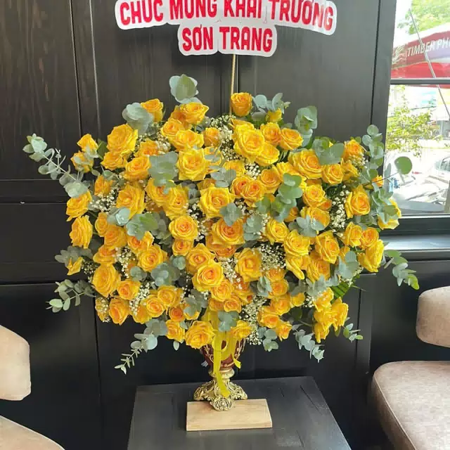 Hình ảnh hoa giao hàng thực tế