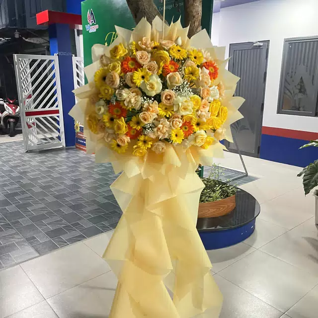 Hình ảnh hoa giao hàng thực tế