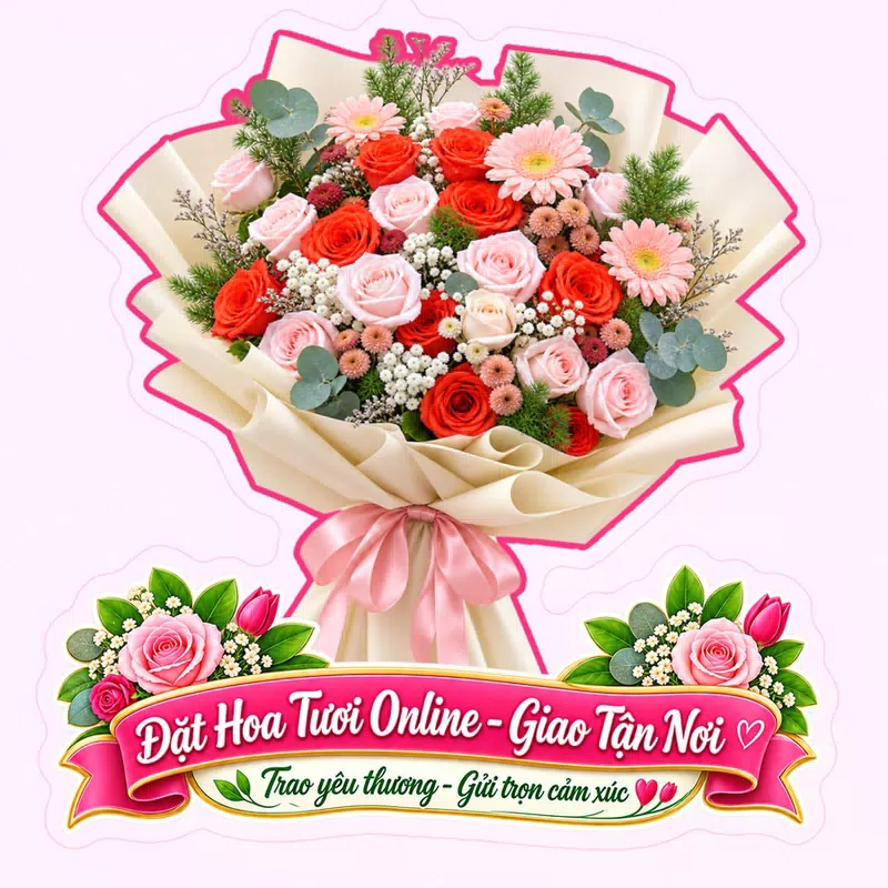 Cửa Hàng Hoa Tươi Châu Thành Long An - Thiết Kế Hoa Theo Yêu Cầu