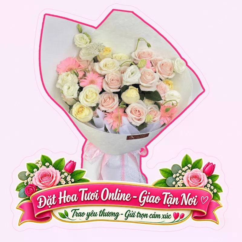Cửa Hàng Hoa Tươi Xã An Qui Vĩnh Long - Thiết Kế Hoa Theo Yêu Cầu