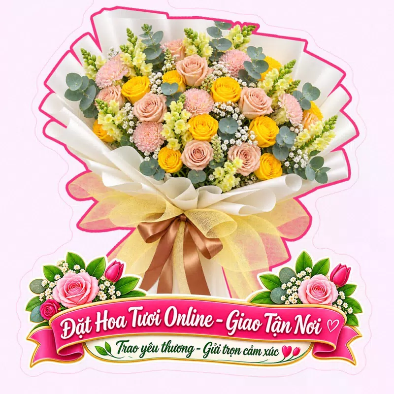 Cửa Hàng Hoa Tươi Xã Hưng Long Hồ Chí Minh - Miễn Phí Ship