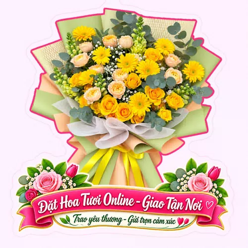 Cửa Hàng Hoa Tươi Xã Phú Hoà 1 Đắk Lắk - Thiết Kế Hoa Theo Yêu Cầu