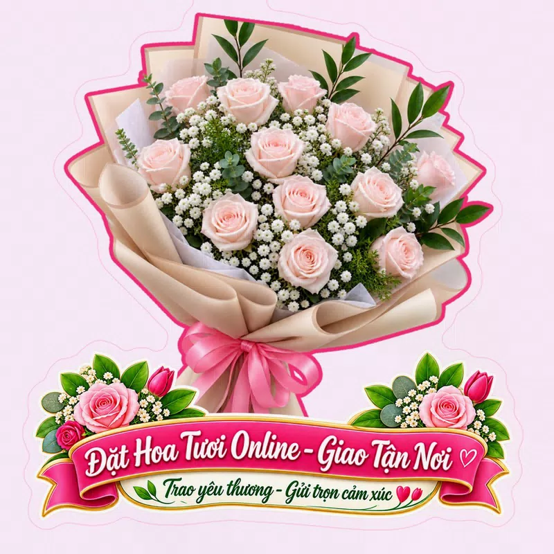 Cửa Hàng Hoa Tươi Xã Phúc Hoà Bắc Ninh - Thiết Kế Hoa Theo Yêu Cầu