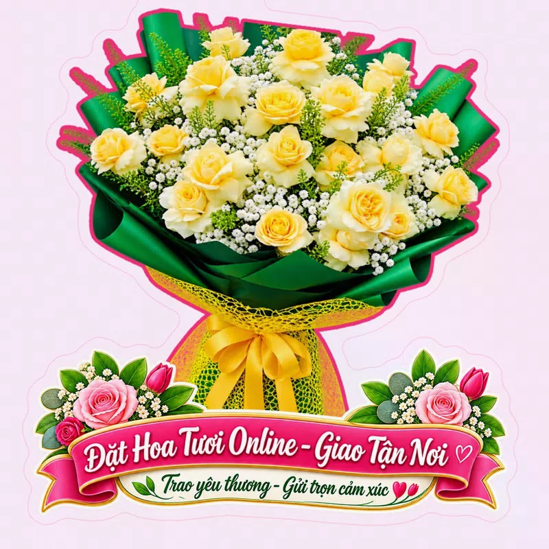 Cửa Hàng Hoa Tươi Xã Tân An Vĩnh Long - Thiết Kế Hoa Theo Yêu Cầu